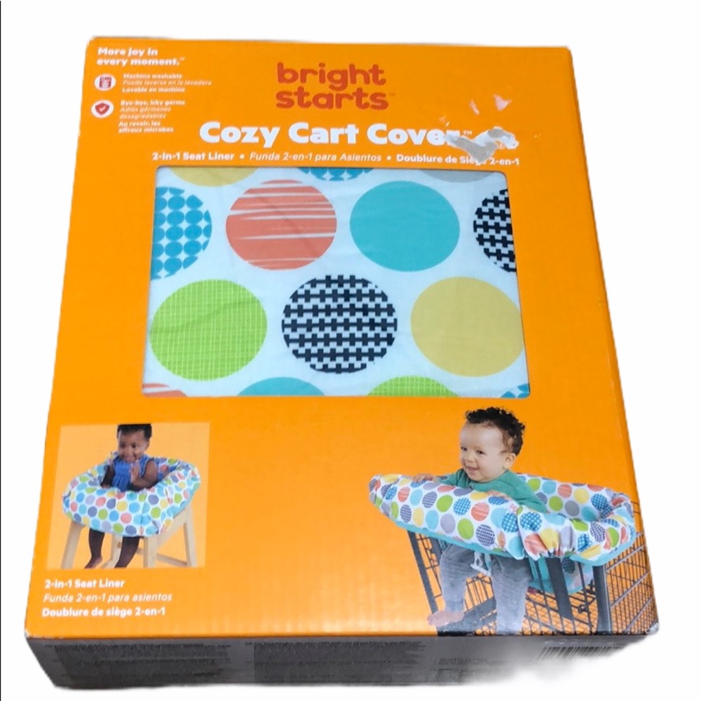 Bright Starts Cozy Cart Cover Circle Pattern
